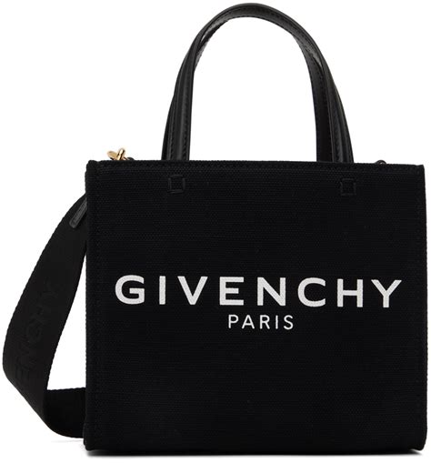 canvas givenchy logo cabas en cuir|Mini G.